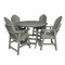 Highwood Usa Hamilton 5pc Round Counter Height Outdoor Patio Furniture Dining Set AD-CNA48-EUC - alternate 1